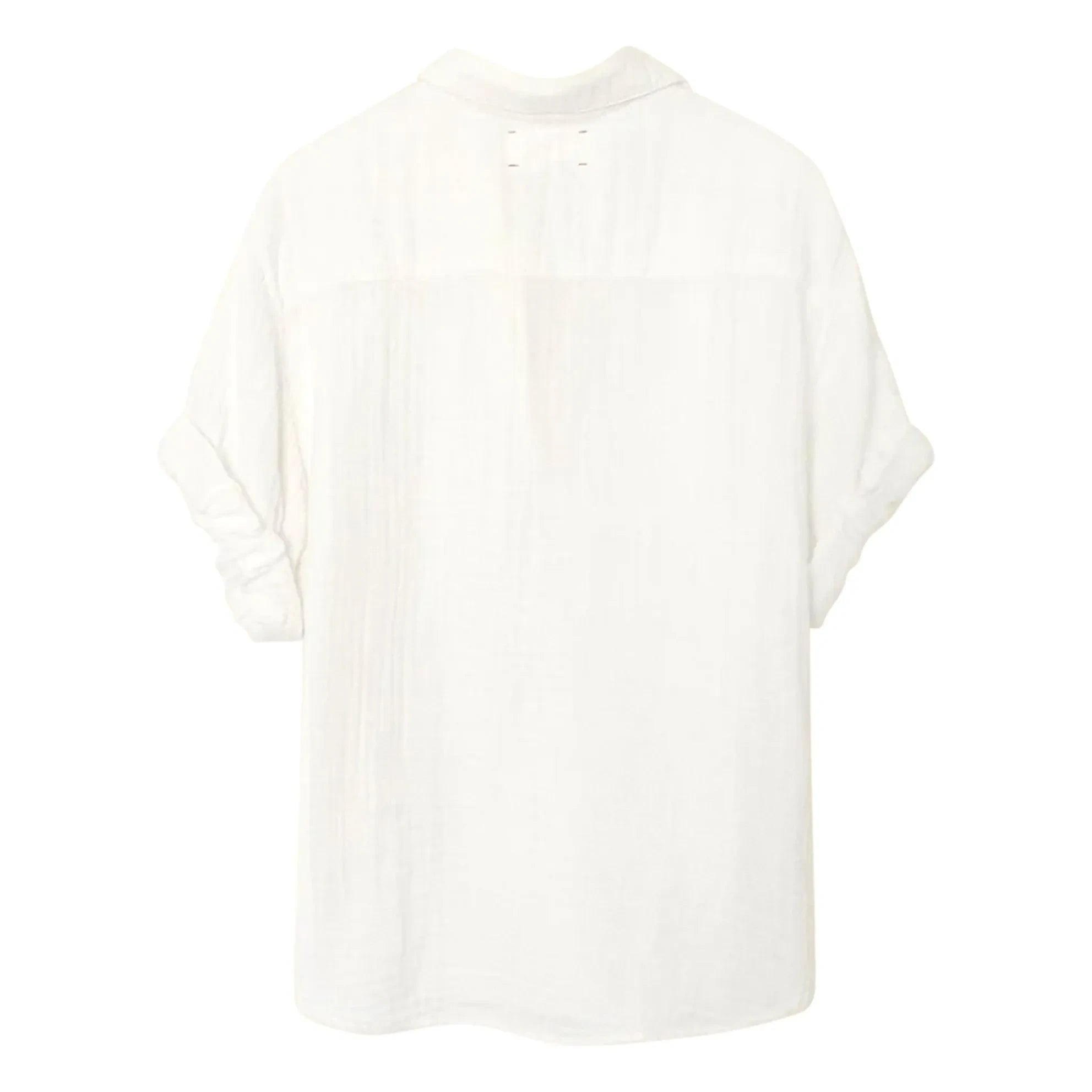 Xirena - Blusa de muselina de algodón Cruz | Blanco