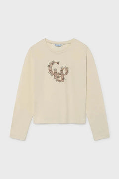 Blusa de manga larga de algodón para niños Mayoral