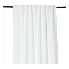 Haomy - Cortina de lino California | Blanco