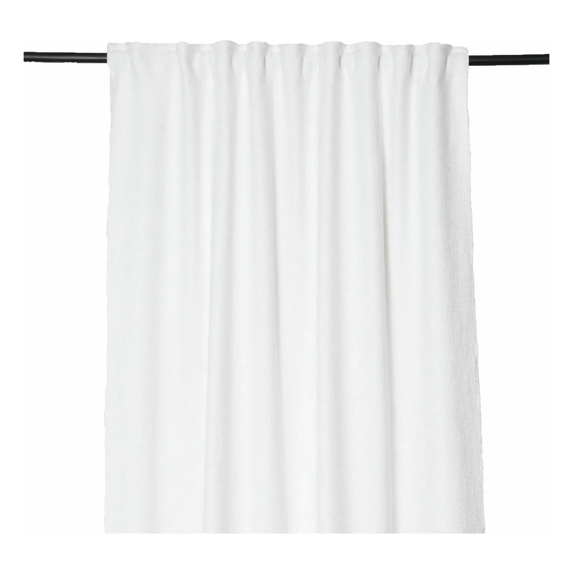 Haomy - Cortina de lino California | Blanco