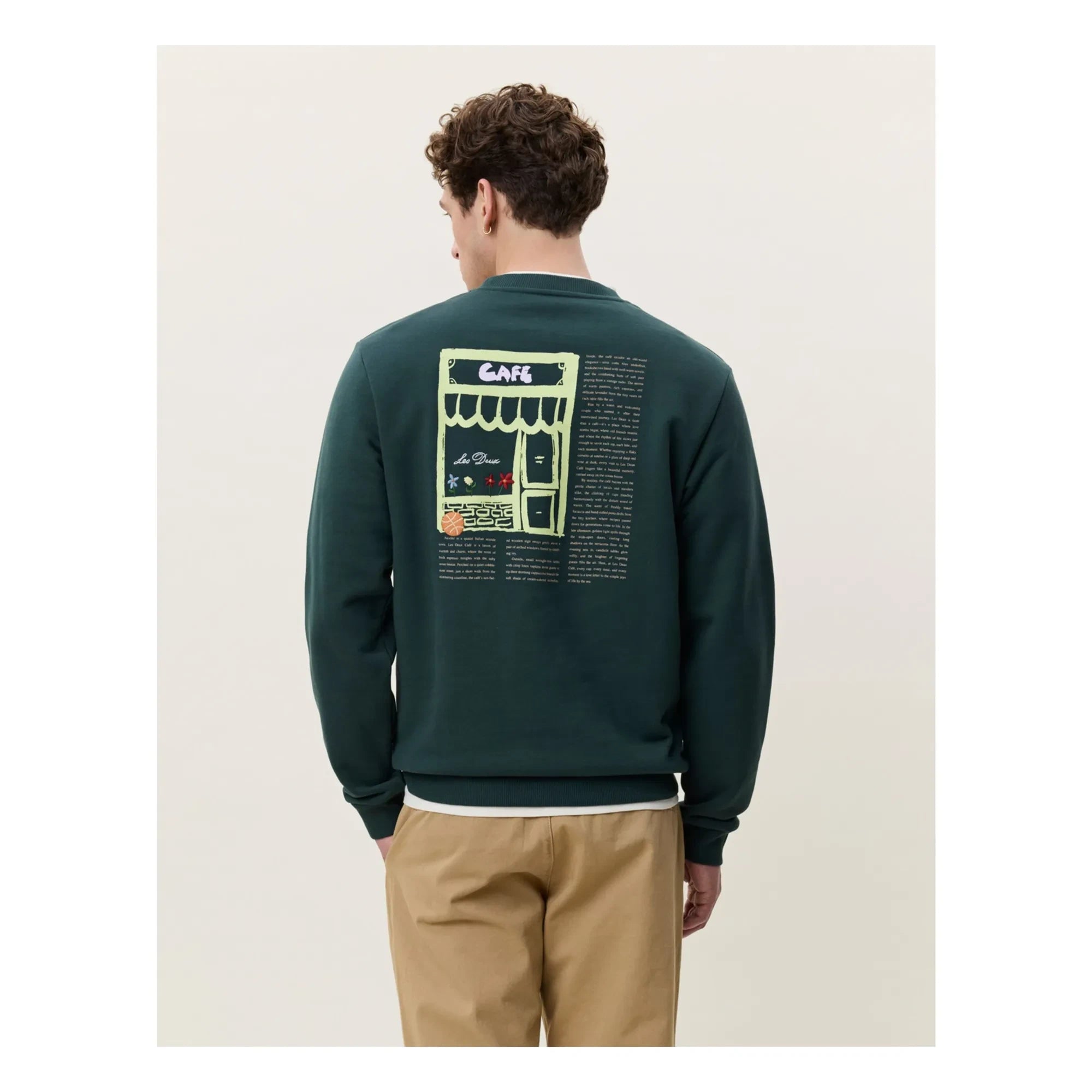 Les Deux - Sweat Café | Koyu yeşil
