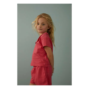 Gray Label - Pantalones cortos elásticos de algodón orgánico | Fucsia