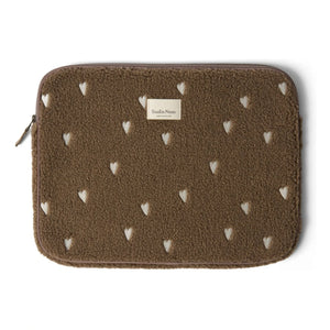 Studio Noos - Bolso para portátil con estampado de corazón | Marrón