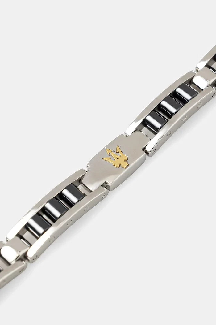 Pulsera de acero inoxidable con cerámica para hombre MASERATI