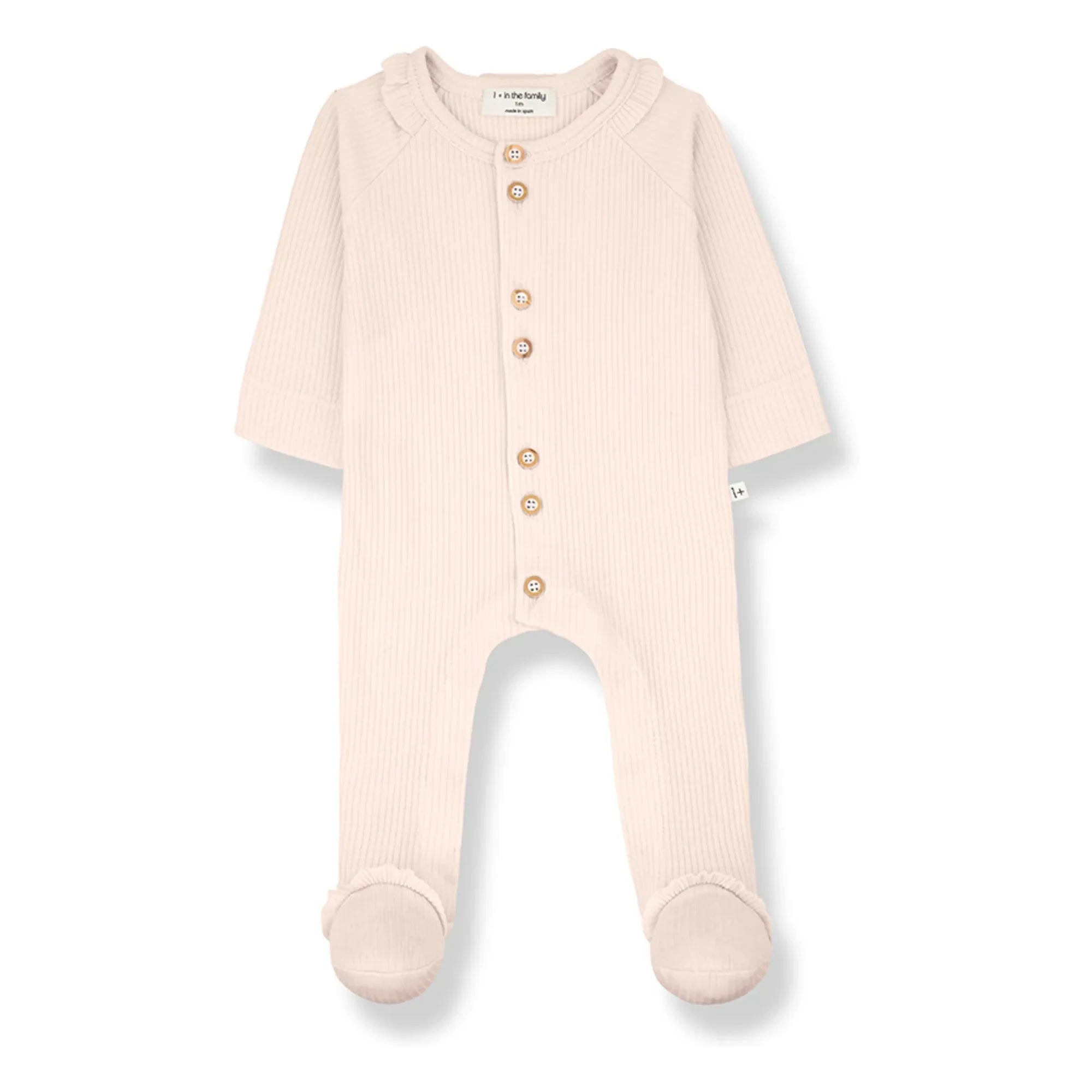 1+ en la familia - Pijama de terciopelo Clareta | Beige-rosa
