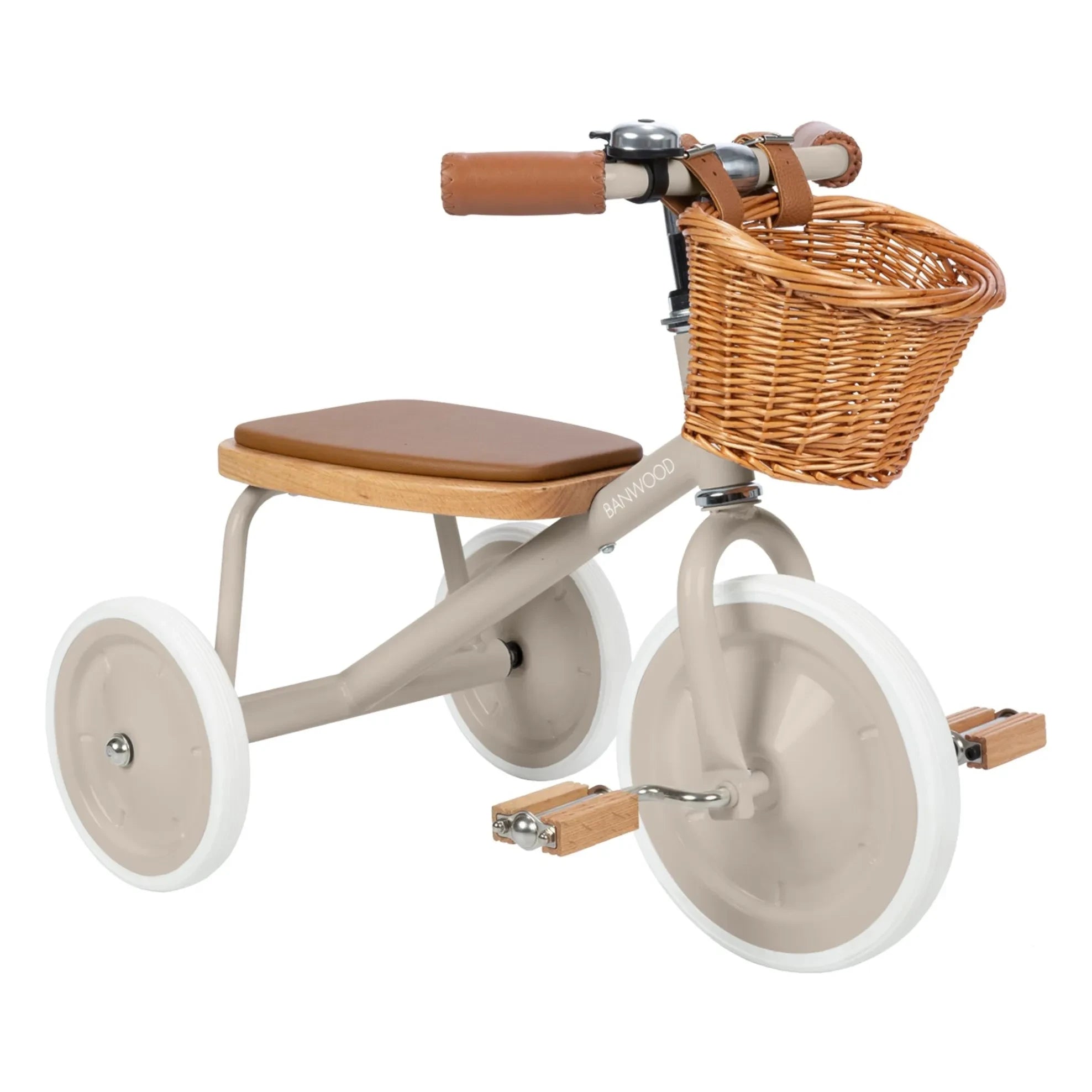 Banwood - Triciclo de metal y madera | Beige
