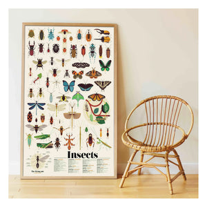 Poppik - Póster de pegatinas de insectos