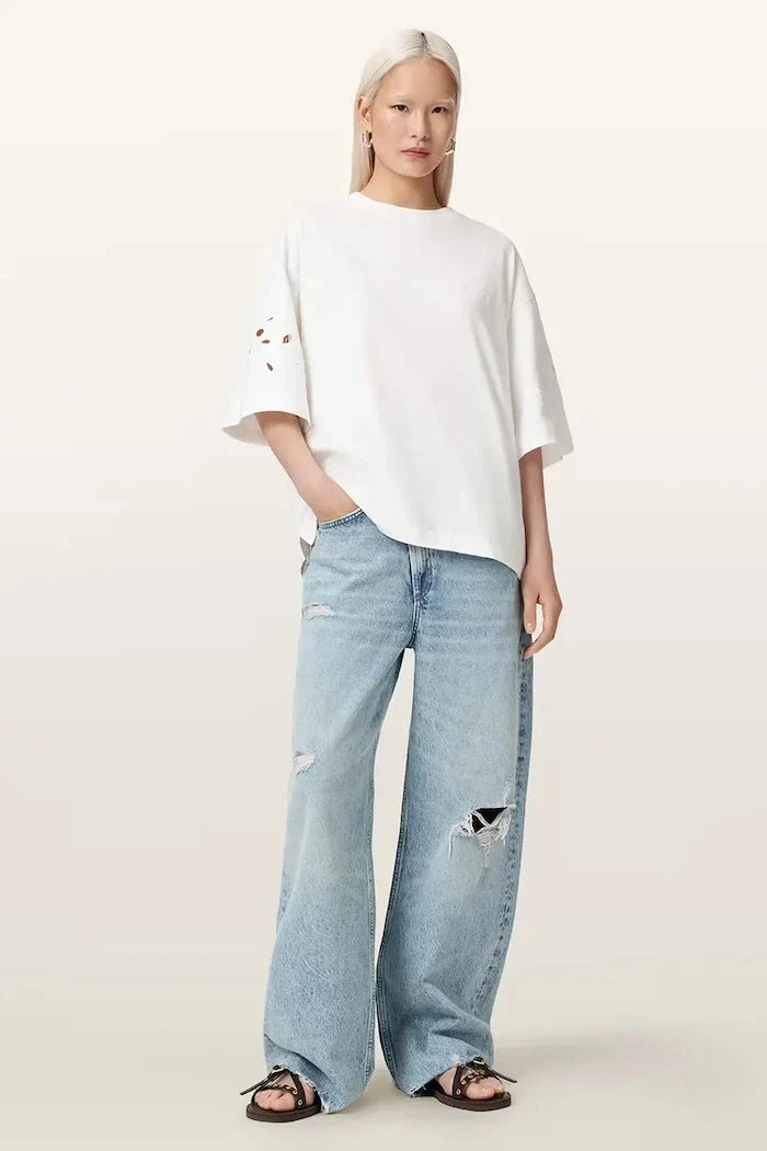 AllSaints Camiseta Oversize de Algodón para Mujer LOLA