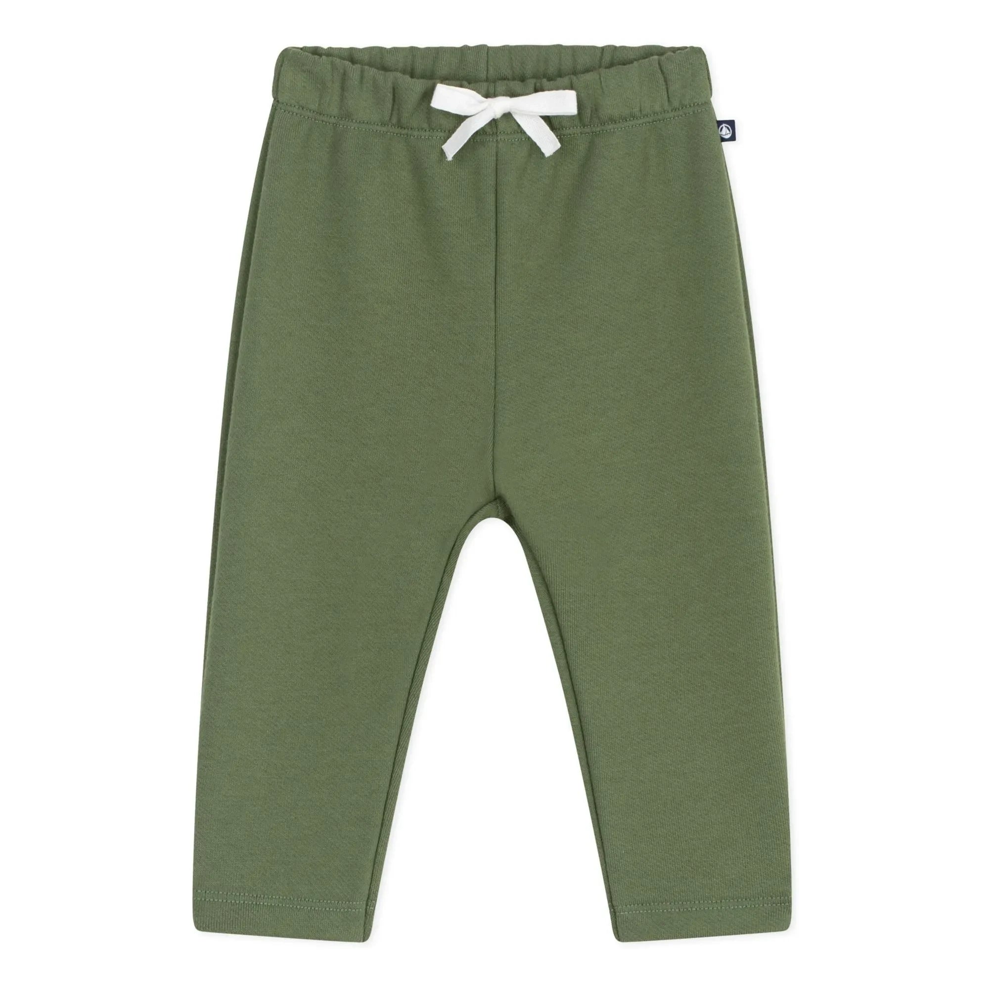 Petit Bateau - Jogger liso con bajo elástico | Verde oliva