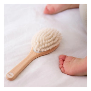 Bachca - Cepillo de cuidado para bebés | Madera clara