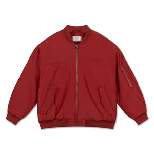 Repose AMS - Chaqueta Bomber de Fibra Reciclada | Rojo