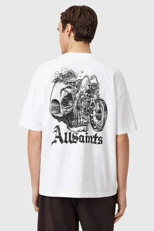 Camiseta de algodón AllSaints PANHEAD