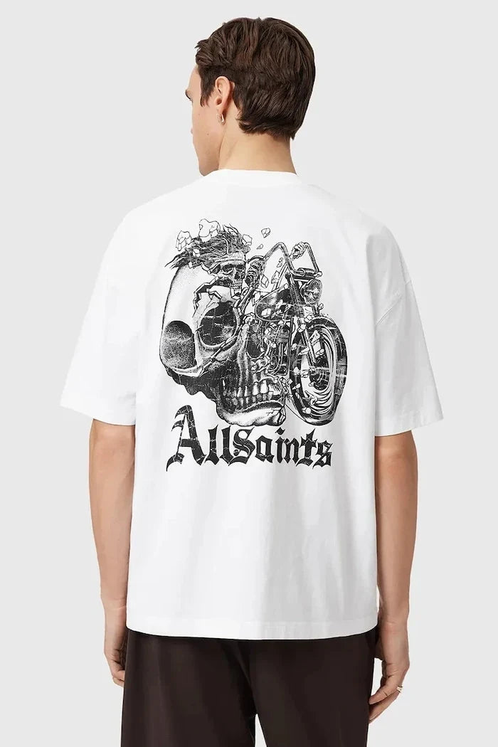 Camiseta de algodón AllSaints PANHEAD