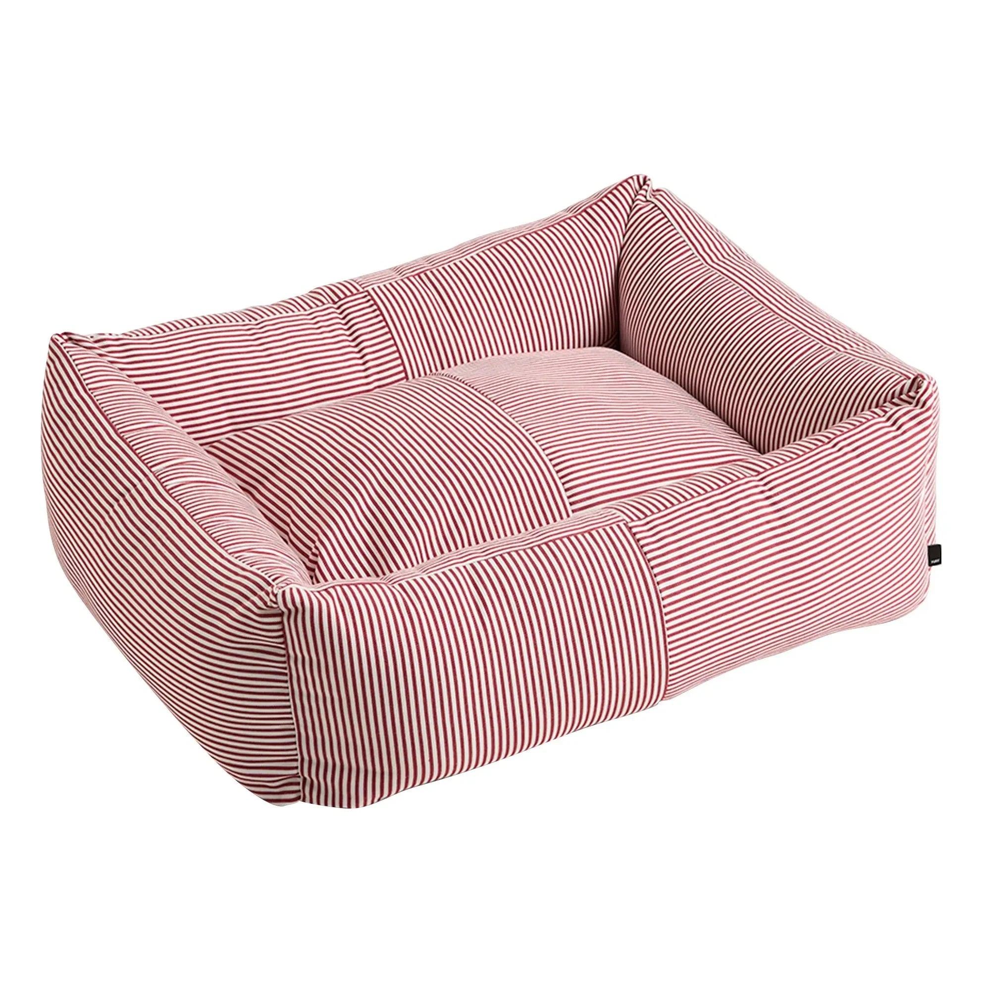 Hey - Cama para perro a rayas | Rojo