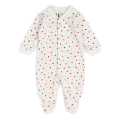 Sleepy Doe - Pijama con pies de estrellas Algodón orgánico | Blanco
