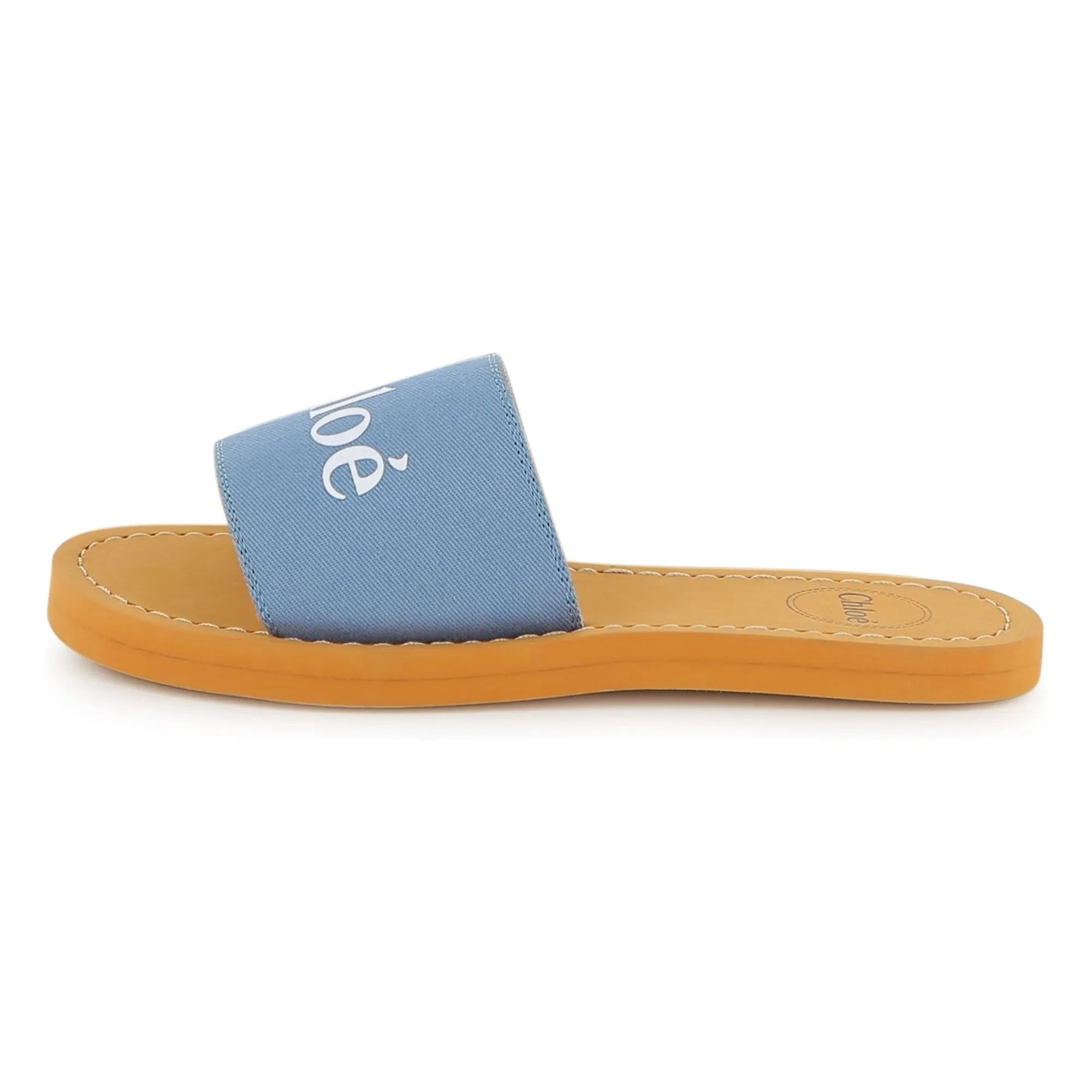 Chloé - Sandalias con logo | Gris azulado