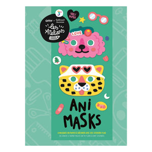 Omy x Gallimard Jeunesse - Set de decoración de 6 máscaras para colorear Ani Mask
