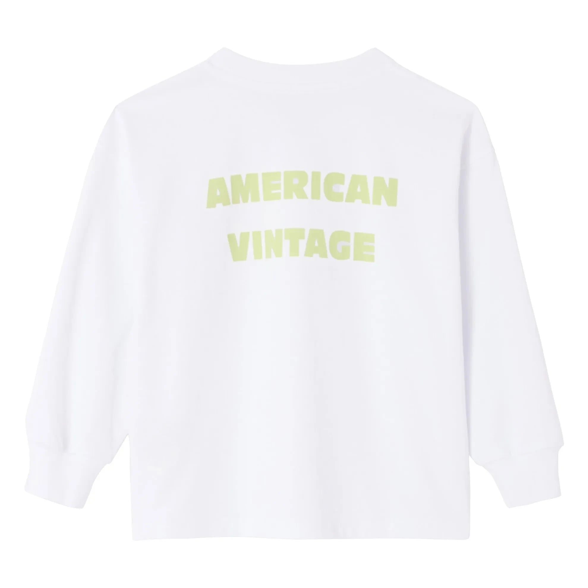 American Vintage - Camiseta de manga larga Fizvallay | Blanco