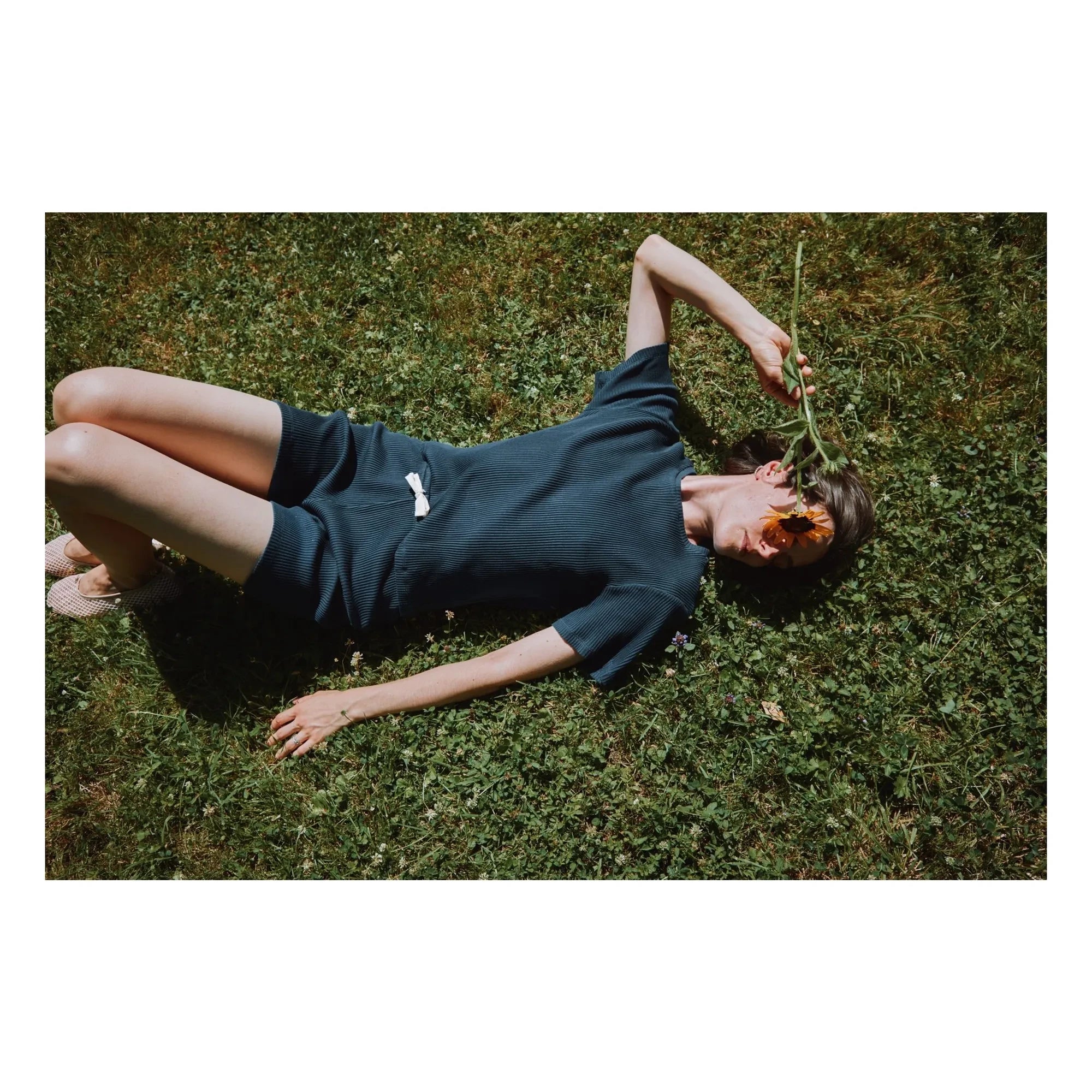 Poudre Organic - Camiseta Orgeat | Azul Marino