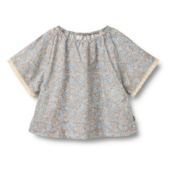 Wheat - Hannah Fleurie Organic Cotton Blouse | Azul claro