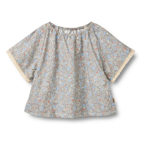 Wheat - Hannah Fleurie Organic Cotton Blouse | Azul claro