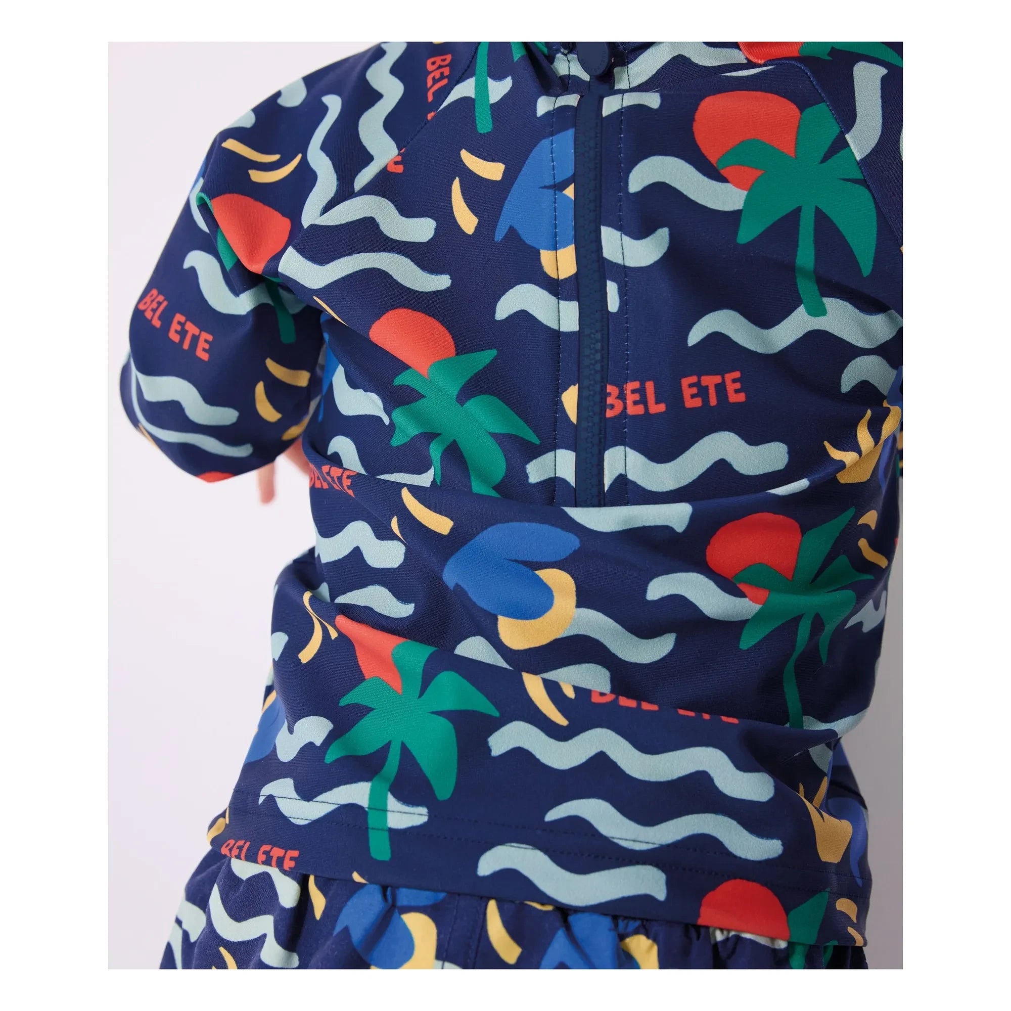 Petit Bateau - Camiseta de baño con protección UV para bebé Bel Eté | Azul noche