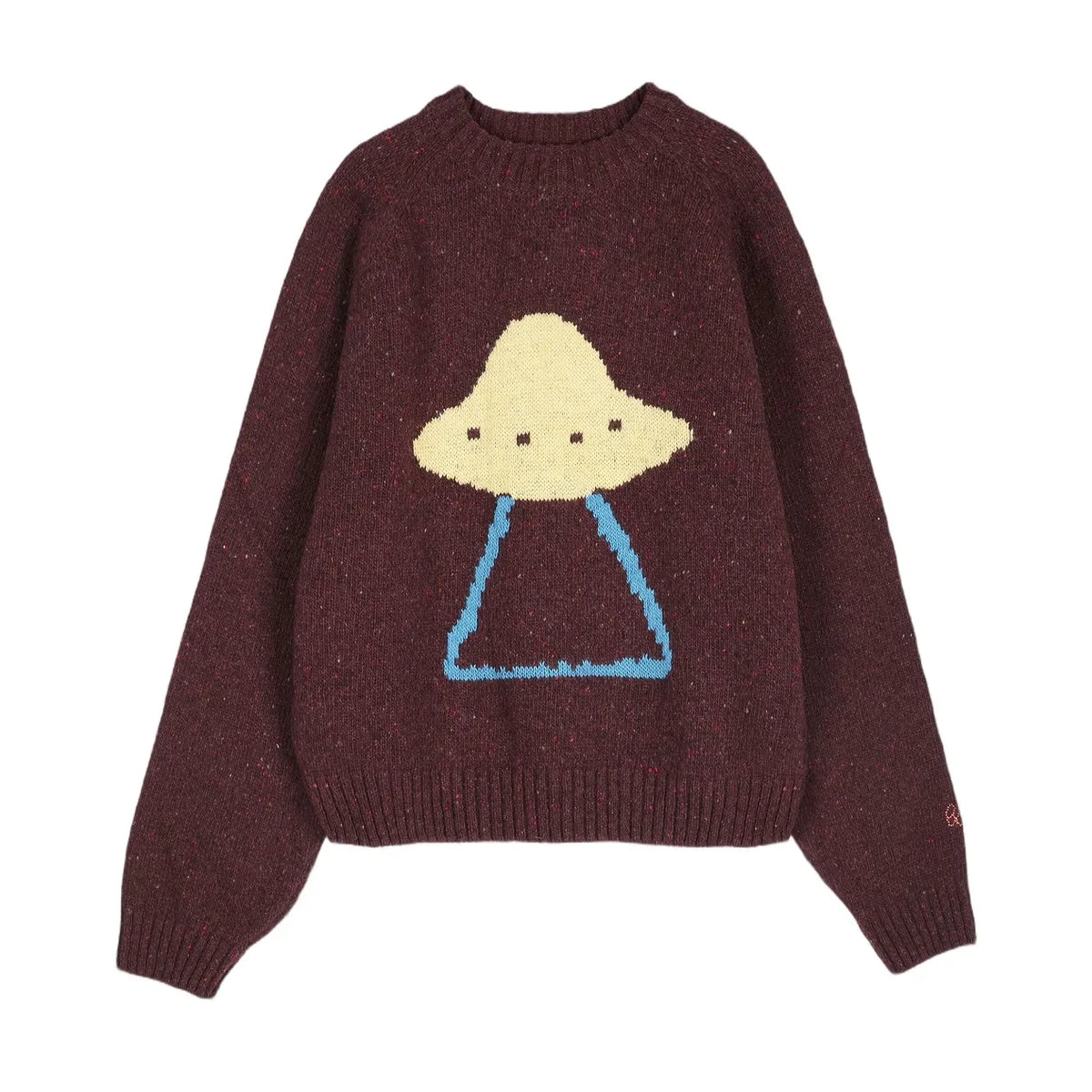 Bobo Choses - Jersey Jacquard Pixel Wool | Granate