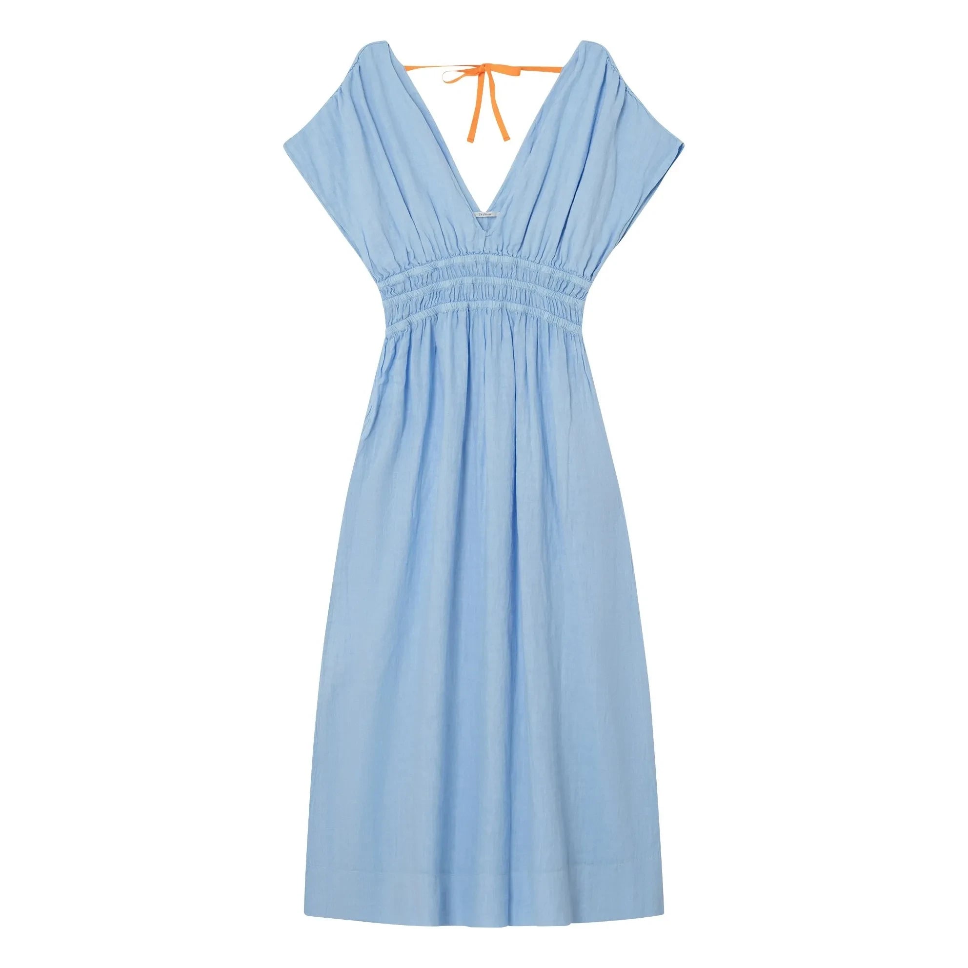 Dr Bloom - Vestido de Lino Caricia | Azul Claro