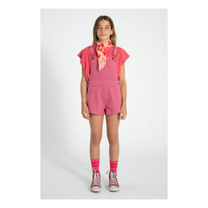 Piupiuchick - Camiseta sin mangas de esponja de algodón orgánico Love | Fucsia