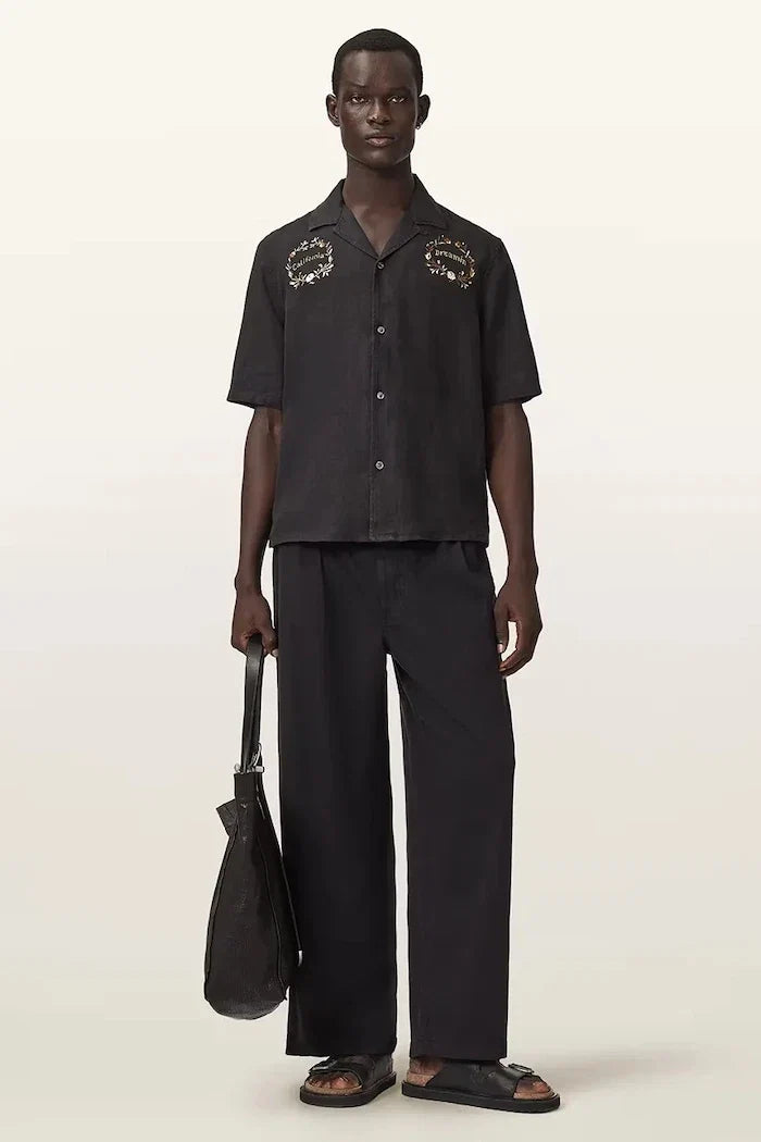 Camisa de lino para hombre AllSaints KLAVICLE