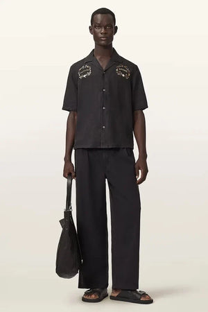 Camisa de lino para hombre AllSaints KLAVICLE