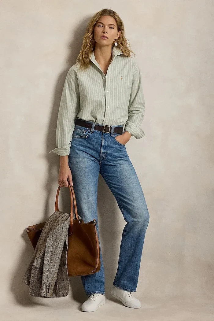Camisa Oxford de algodón Polo Ralph Lauren para mujer