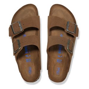 BIRKENSTOCK - Sandalias Arizona de ante suave | Marrón