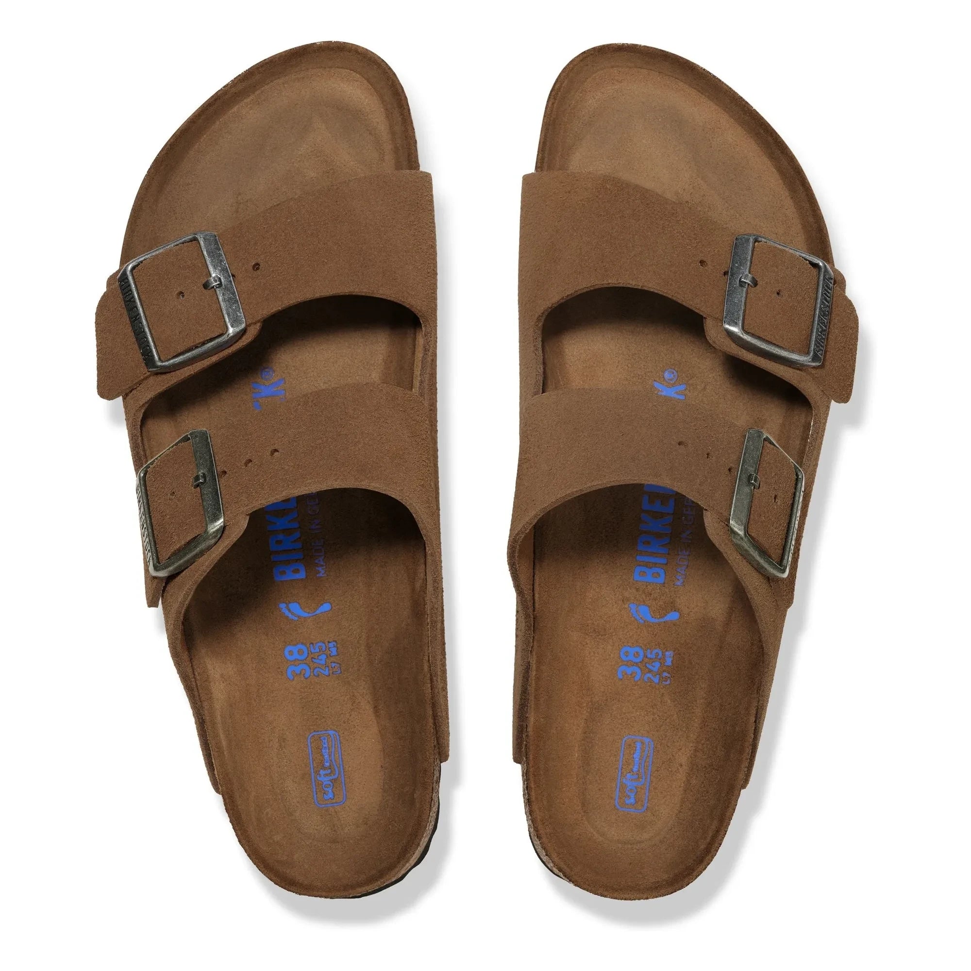 BIRKENSTOCK - Sandalias Arizona de ante suave | Marrón