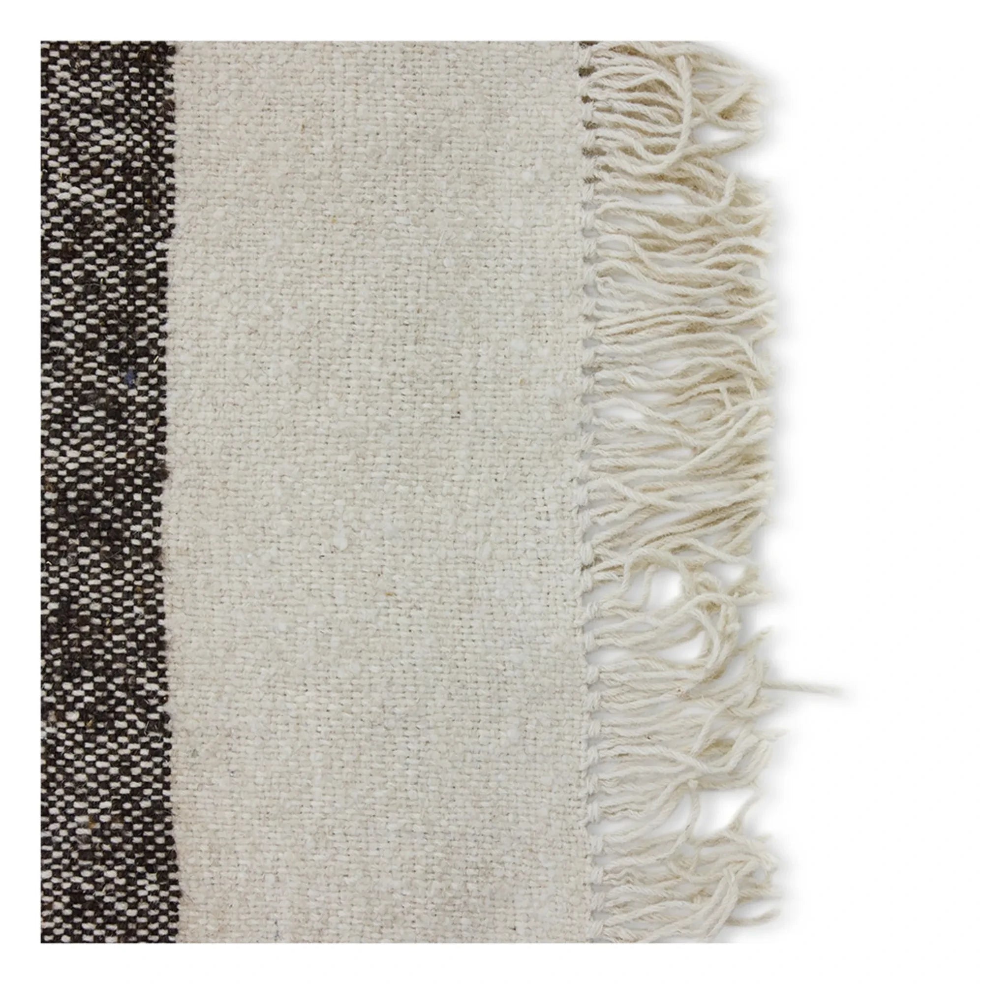 HKliving - Alfombra Kelim de rayas | Crema