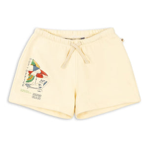 Konges Sløjd - Lou Out Of Office Pantalones Cortos de Algodón Orgánico | Amarillo pálido