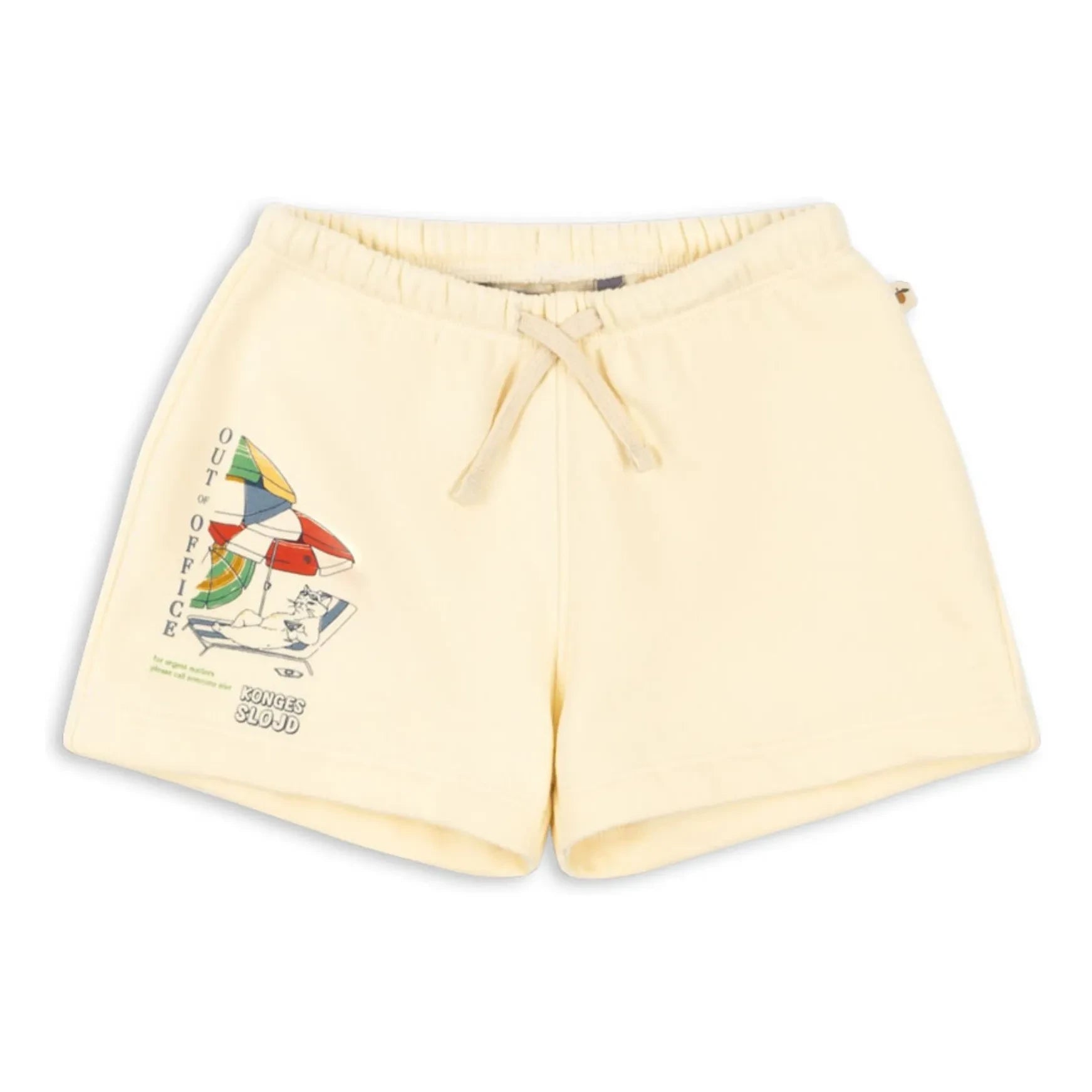Konges Sløjd - Lou Out Of Office Pantalones Cortos de Algodón Orgánico | Amarillo pálido