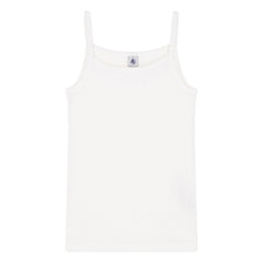 Petit Bateau - Camiseta de tirantes Cocotte de algodón orgánico | Blanco