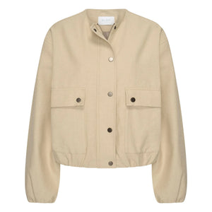 By Bar - Chaqueta de Algodón y Lino Maggie | Beige Oscuro