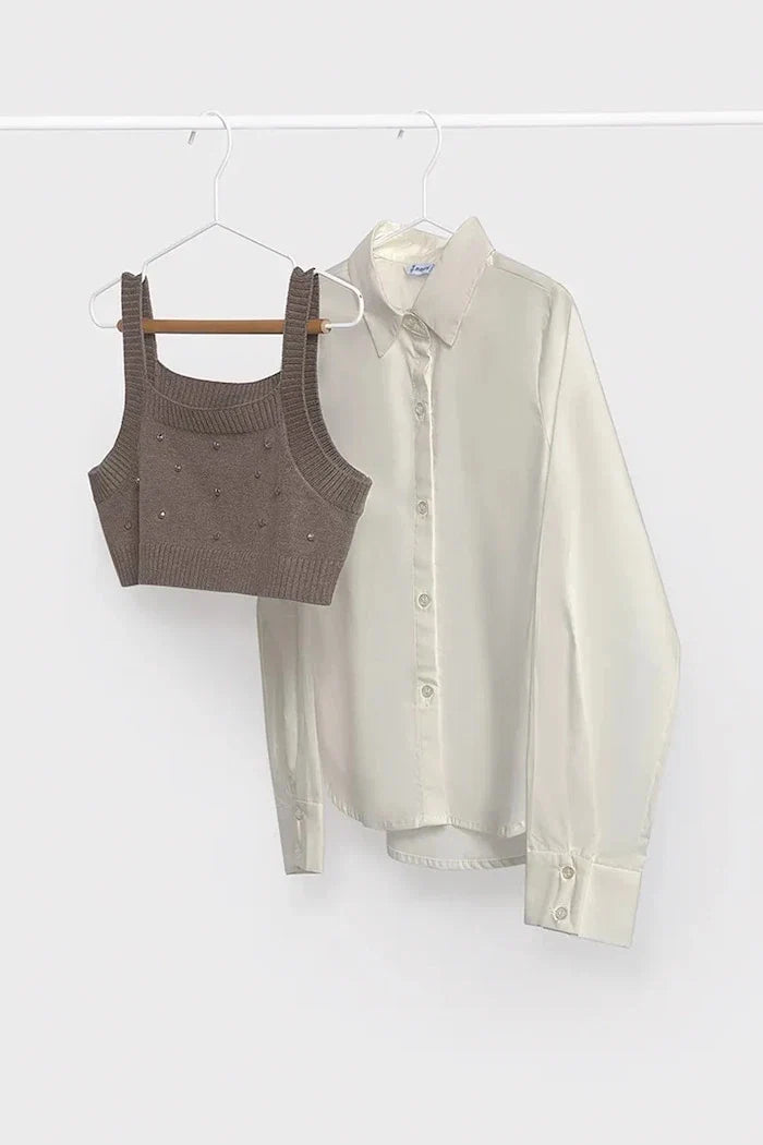 Camisa de algodón Mayoral para niños