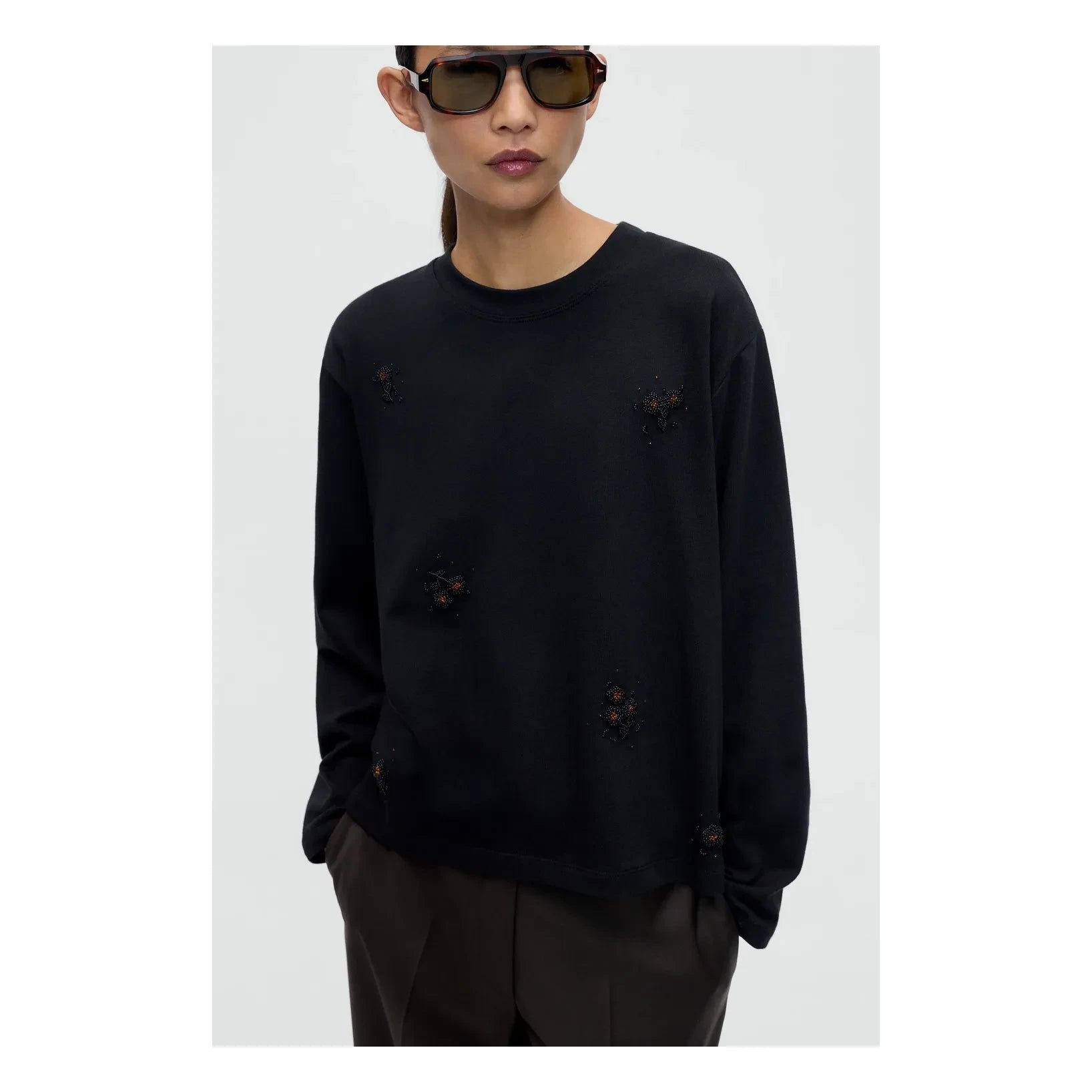 Cordera - Camiseta Bordada | Negro