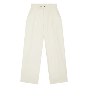 Leon & Harper - Pantalón Perli de Algodón Orgánico | Blanco