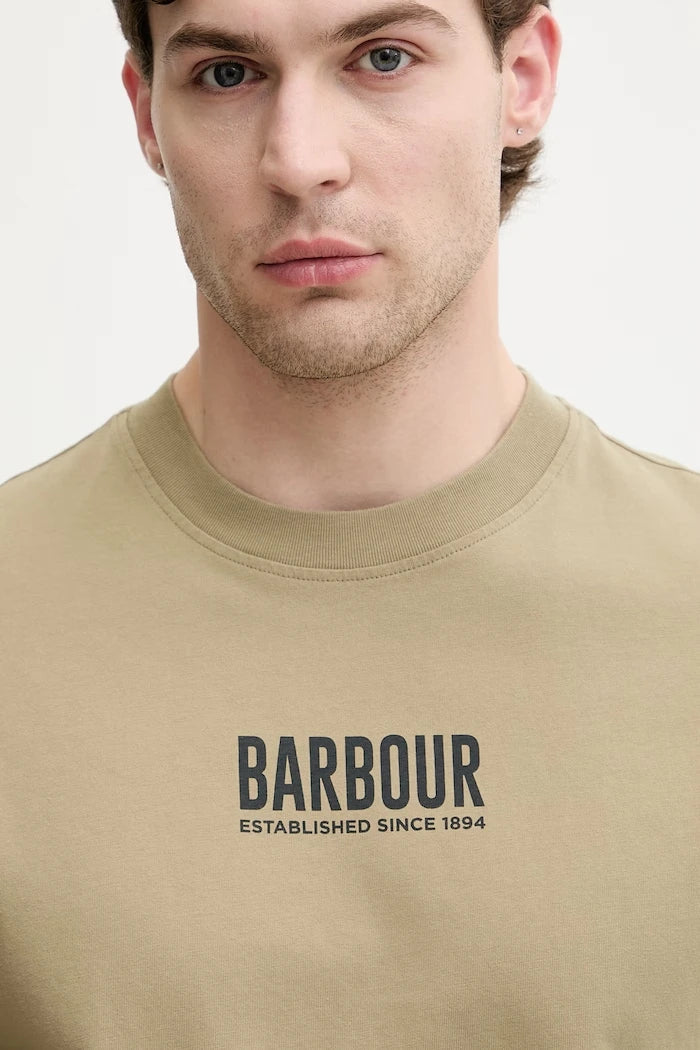 Camiseta de algodón para hombre Barbour