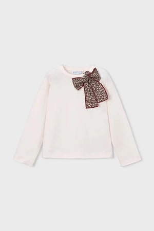 Blusa de manga larga de algodón para niños Mayoral