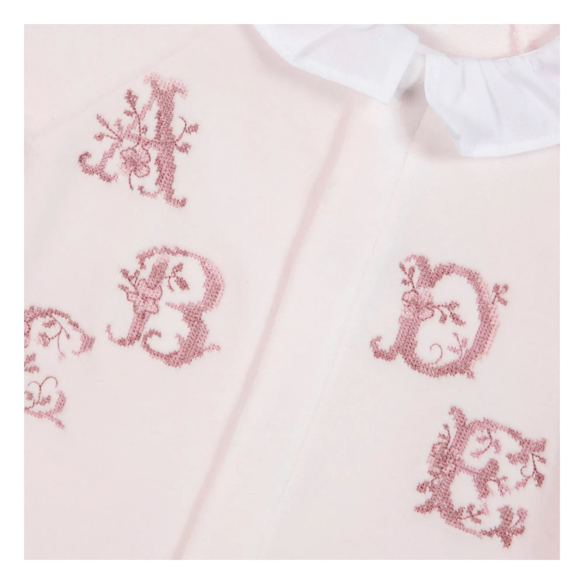 Tartine et Chocolat - Alfabe Nakışlı Pijama | Soluk Pembe