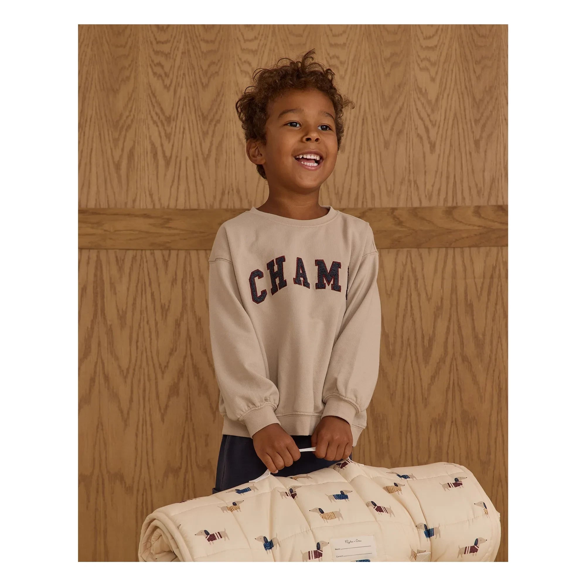 Rylee + Cru - Sudadera Champ Mini | Piedra
