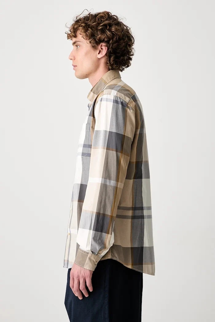 Camisa Barbour Harris tailored de algodón para hombre