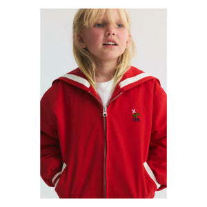the new society - Bomber con cuello tipo marinero Buttercup | Rojo