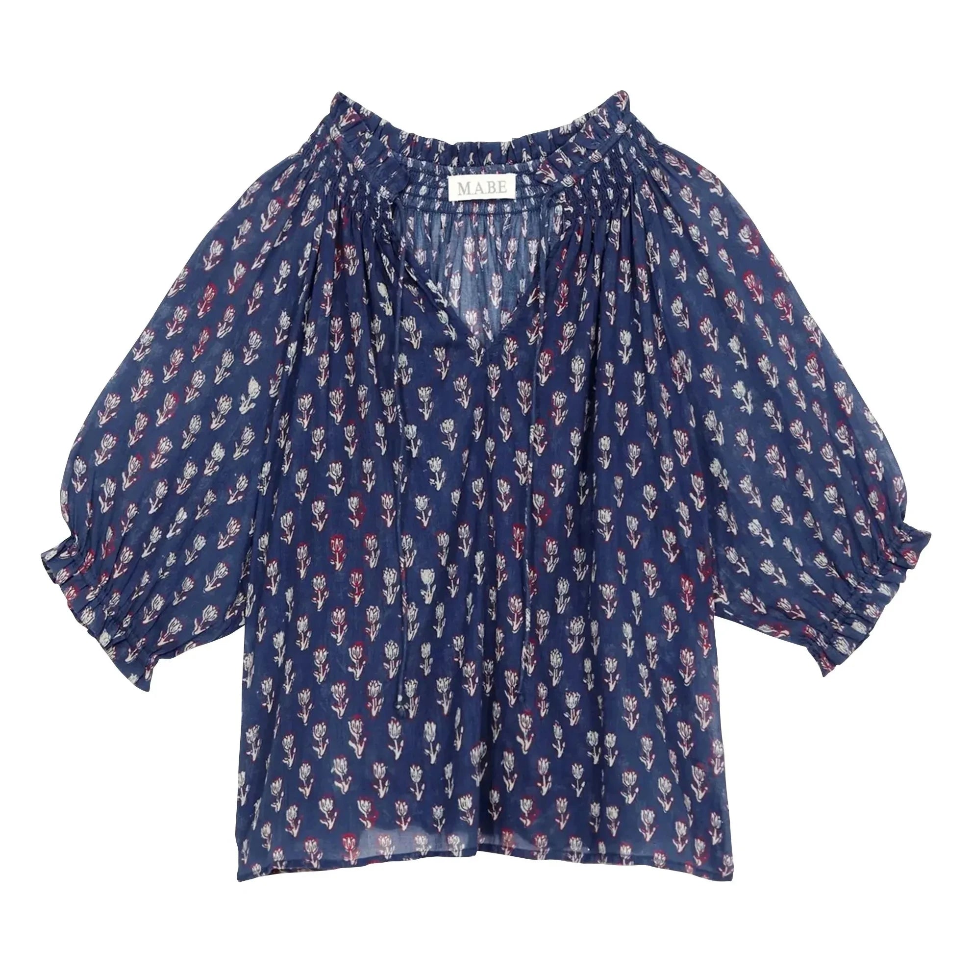 M.A.B.E. - Blusa Ari de algodón | Índigo