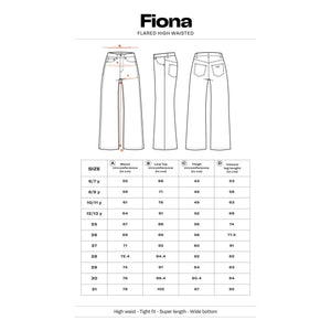 Finger in the nose - Fiona Jeans de campana | Negro oscuro